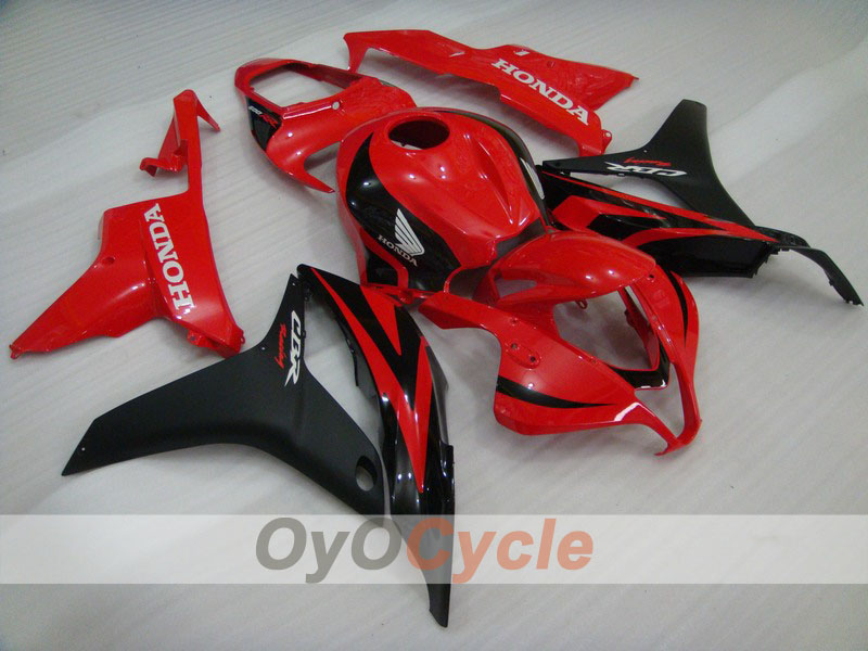 Injection Fairing kit for 07-08 CBR600RR - Red, Black - Factory Style #OYO87900405 Main image