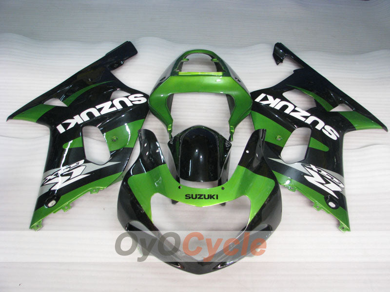 Injection Fairing kit for 01-03 GSX R600 - Green, Black - Factory Style #OYO87905107 Secondary image