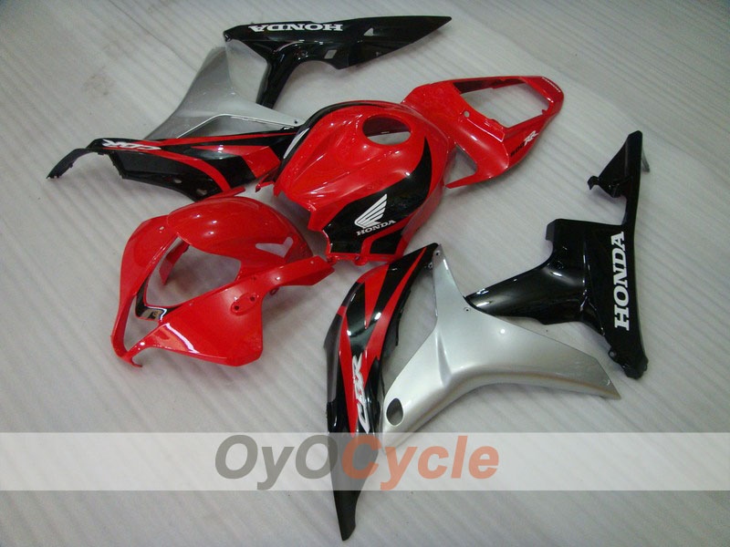 Injection Fairing kit for 07-08 CBR600RR - Red, Black - Factory Style #OYO87900407 Main image