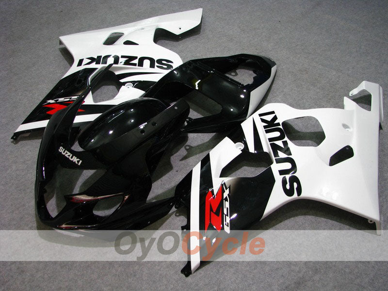 Injection Fairing kit for 04-05 GSX R750 - White, Black - Factory Style #OYO87901221