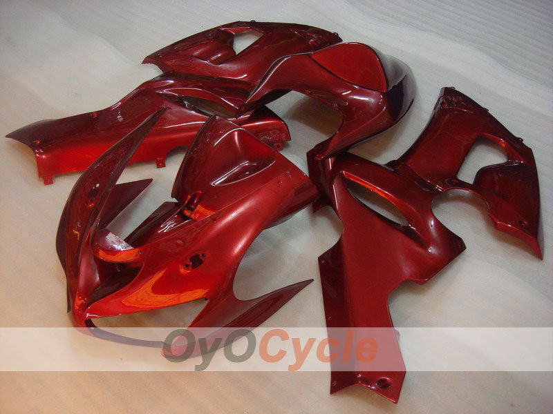 Injection Fairing kit for 05-06 NINJA ZX-6R - Red - Factory Style #OYO87901826