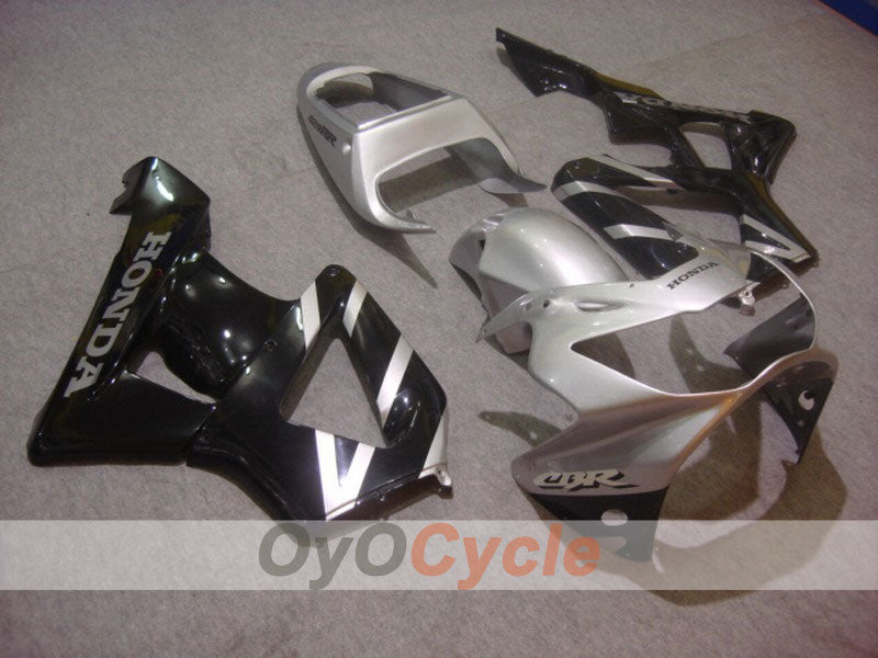 Injection Fairing kit for 00-01 CBR900RR 929 - Black, Silver - Factory Style #OYO87902713 Main image