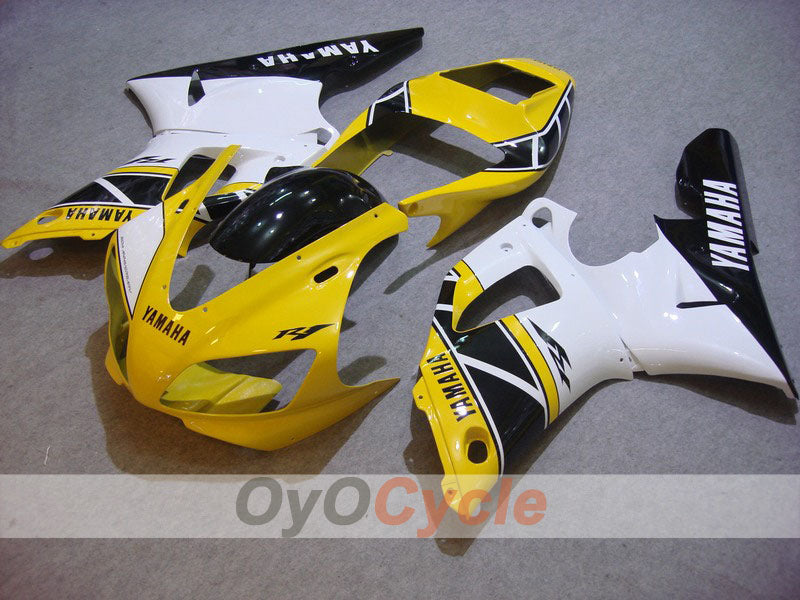 Injection Fairing kit for 98-99 YZF-R1 - Yellow, White - Factory Style #OYO87900753