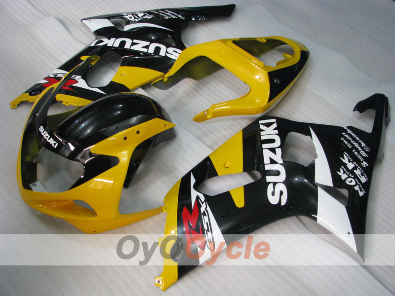 Injection Fairing kit for 00-03 GSX R750 - Yellow, Black - Factory Style #OYO87901131