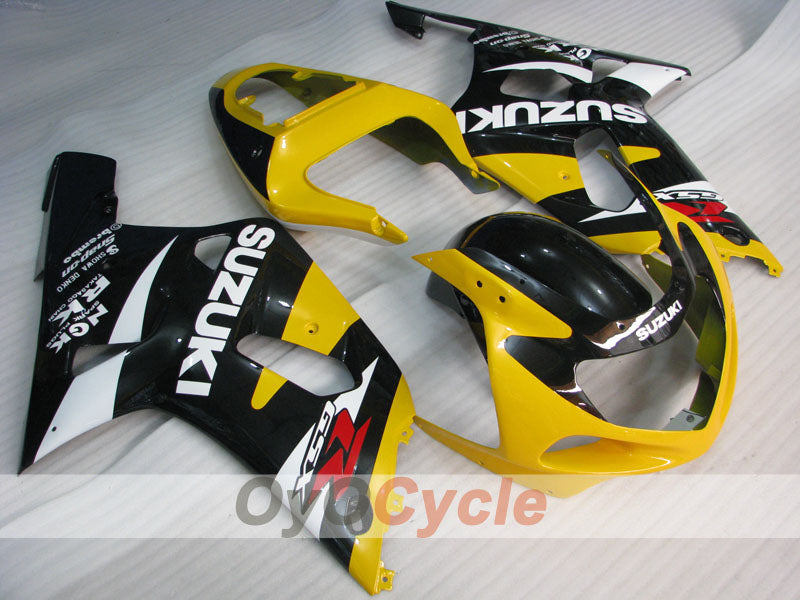 Injection Fairing kit for 01-03 GSX R600 - Yellow, Black - Factory Style #OYO87901143 Main image