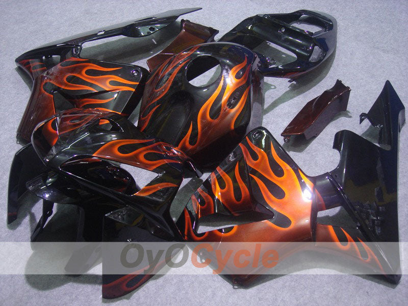 Injection Fairing kit for 05-06 CBR600RR - White, Black - Flame #OYO87900245