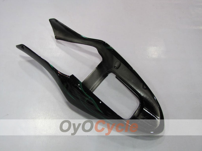 Injection Fairing kit for 01-03 CBR600F4i - Green, Black - Flame #OYO87900155