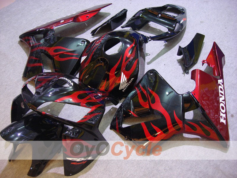 Injection Fairing kit for 05-06 CBR600RR - Red, Black - Flame #OYO87900248