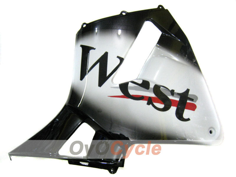 Injection Fairing kit for 05-06 CBR600RR - White, Black - West #OYO87900352