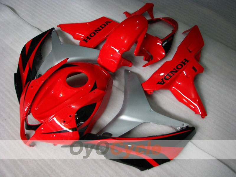 Injection Fairing kit for 07-08 CBR600RR - Red, Black - Factory Style #OYO87900416