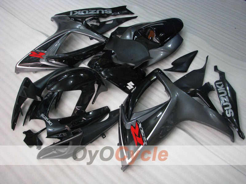 Injection Fairing kit for 06-07 GSX R600 - Black, Grey - Factory Style #OYO87901580 Main image