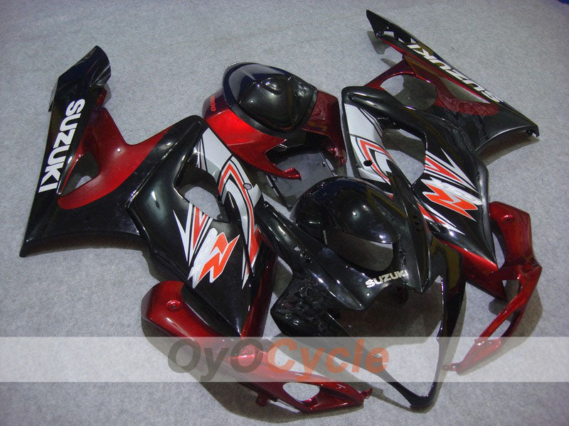 Injection Fairing kit for 05-06 GSX R1000 - Red, Black - Factory Style #OYO87902012 Main image