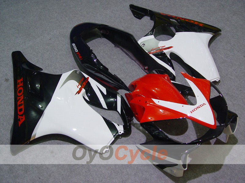 Injection Fairing kit for 04-07 CBR600F4i - White, Black - Factory Style #OYO87900218 Main image