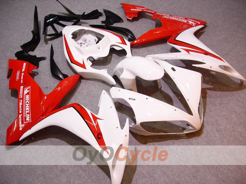Injection Fairing kit for 04-06 YZF-R1 - Red, White - Factory Style, MICHELIN #OYO87900839