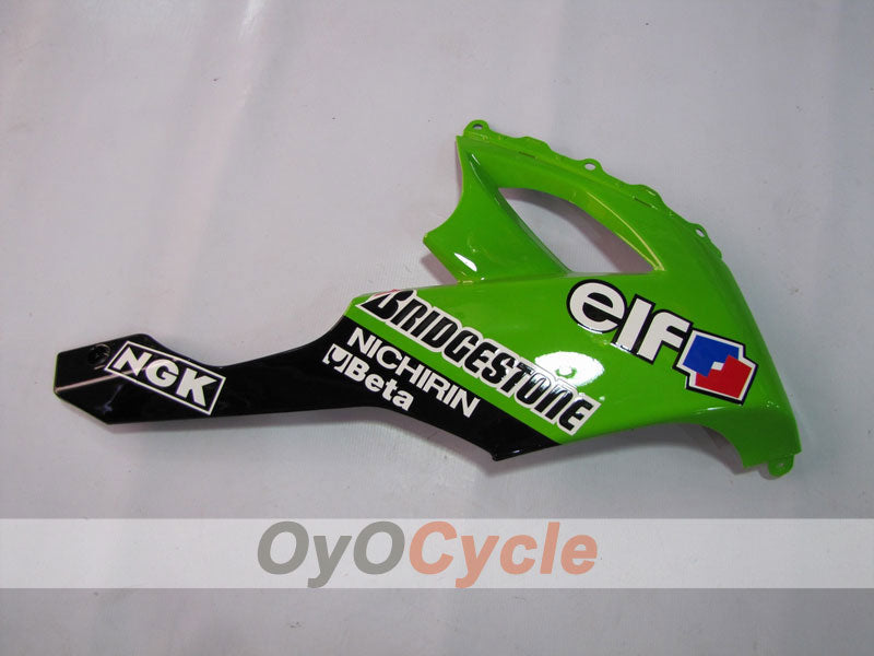 Injection Fairing kit for 08-10 NINJA ZX-10R - Green, Black - Monster #OYO87901650