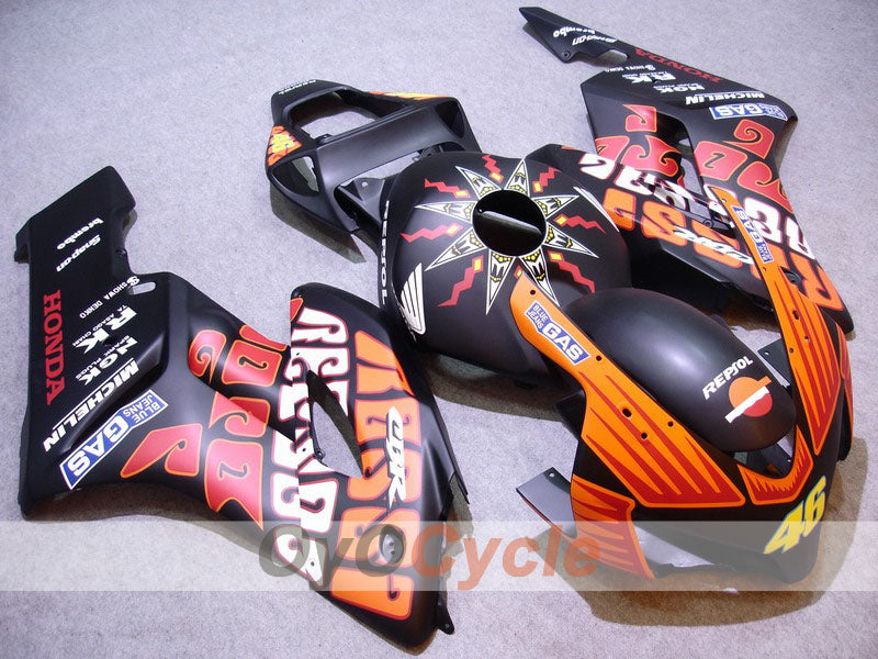 Injection Fairing kit for 04-05 CBR1000RR - Orange, Black, Matte - Rossi #OYO87900539 Main image
