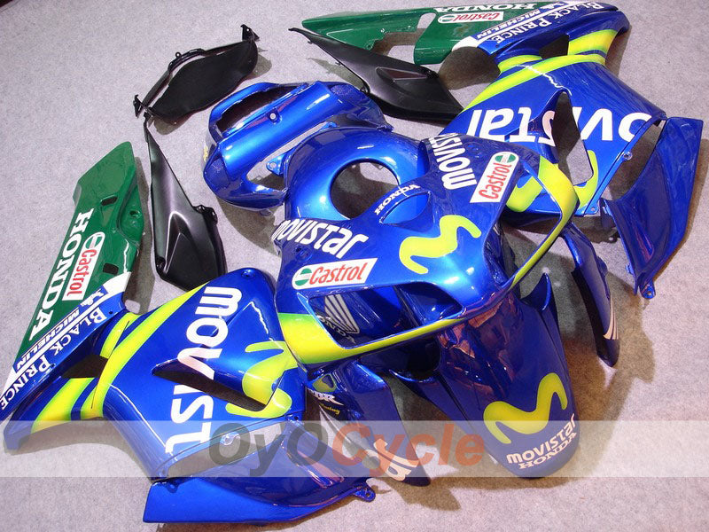 Injection Fairing kit for 05-06 CBR600RR - Yellow, Blue - Castrol, MICHELIN, Movistar #OYO87900271 Main image