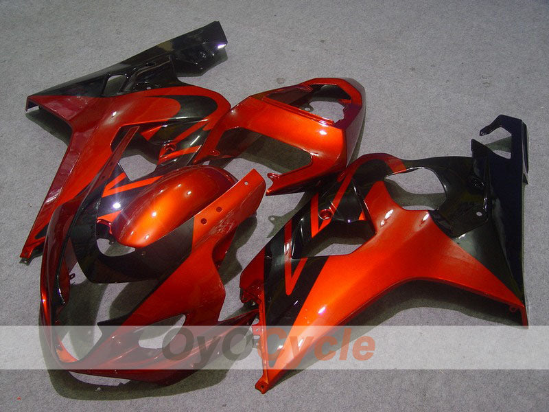 Injection Fairing kit for 04-05 GSXR600 - Orange, Black - Factory Style #OYO87901408 Main image