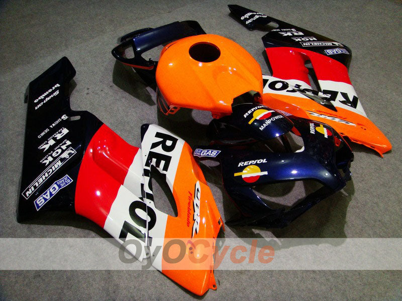 Injection Fairing kit for 04-05 CBR1000RR - Orange, Black - Repsol #OYO87900534 Main image