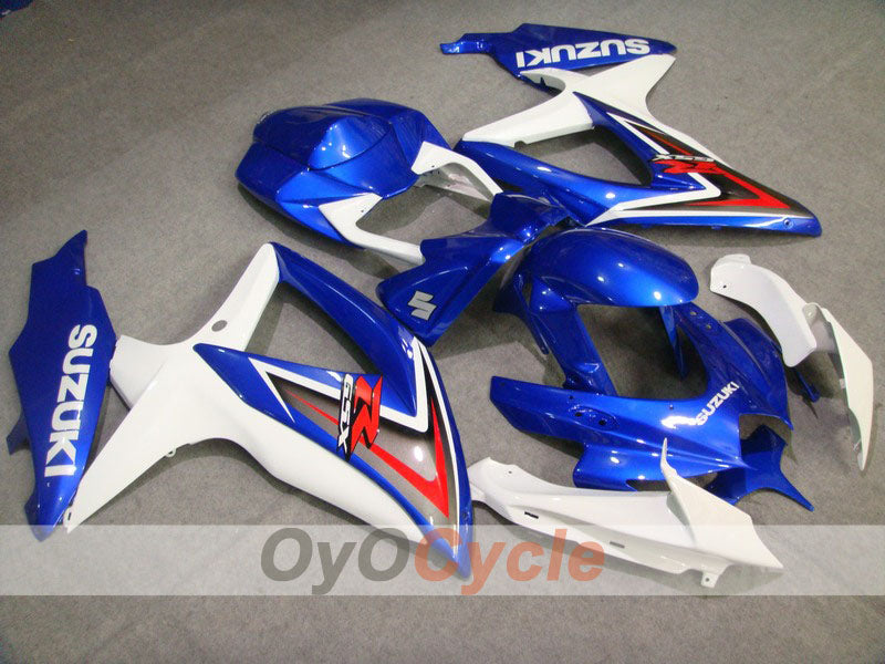 Injection Fairing kit for 08-10 GSX R600 - Blue, White - Factory Style #OYO87901662
