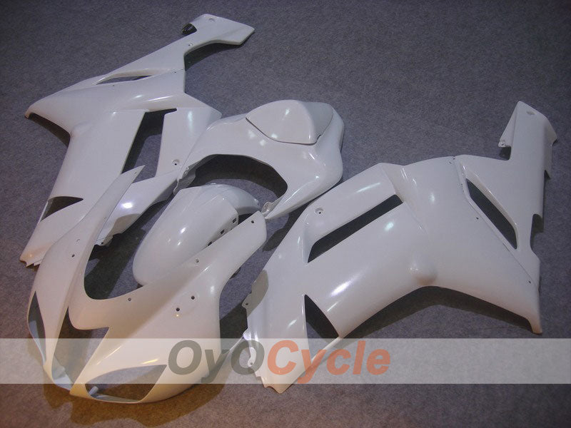 Injection Fairing kit for 07-08 NINJA ZX-6R - White - Factory Style #OYO87901905