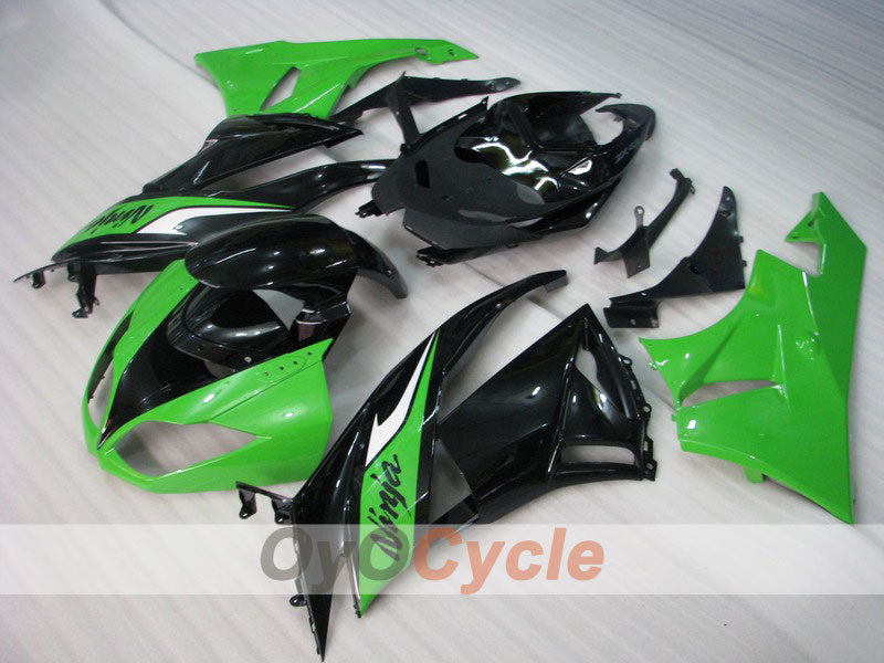Injection Fairing kit for 09-12 NINJA ZX-6R - Green, Black - Factory Style #OYO87901984