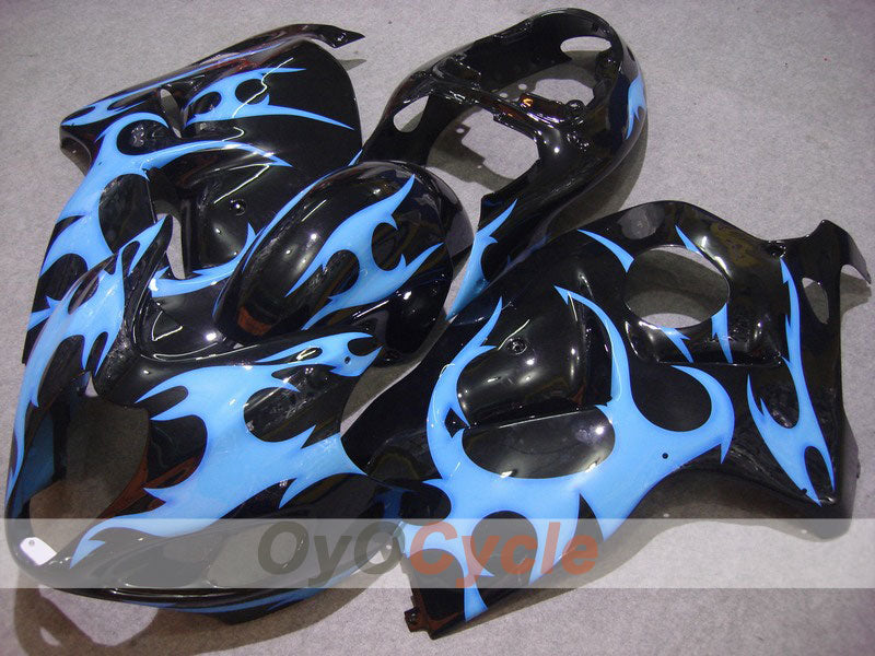 Injection Fairing kit for 99-07 GSXR1300 Hayabusa - Blue, Black - Flame #OYO87902653