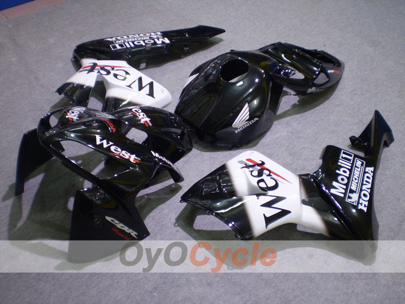 Injection Fairing kit for 05-06 CBR600RR - White, Black - West #OYO87900354 Main image