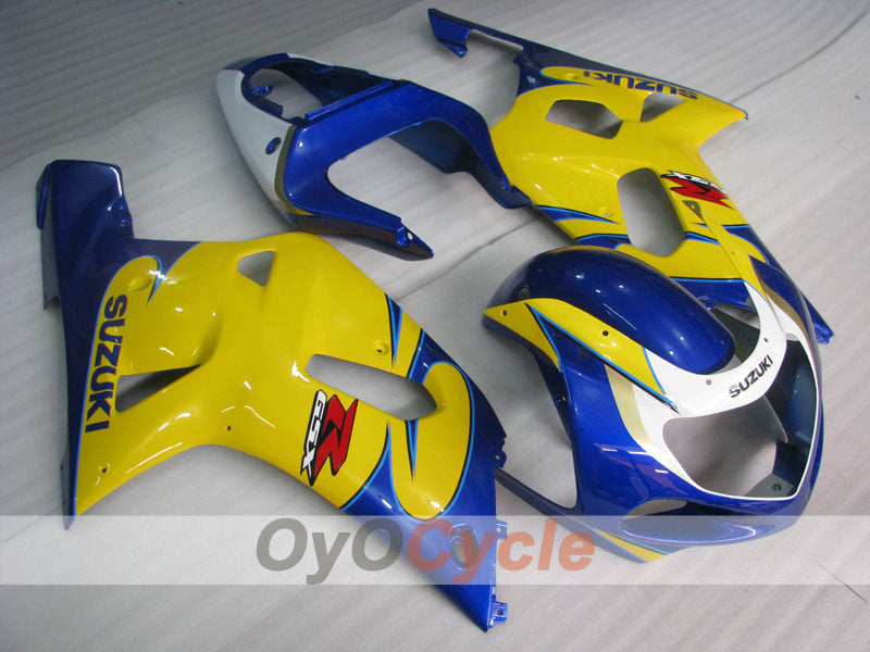 Injection Fairing kit for 00-03 GSX R750 - Yellow, Blue - Factory Style #OYO87905147