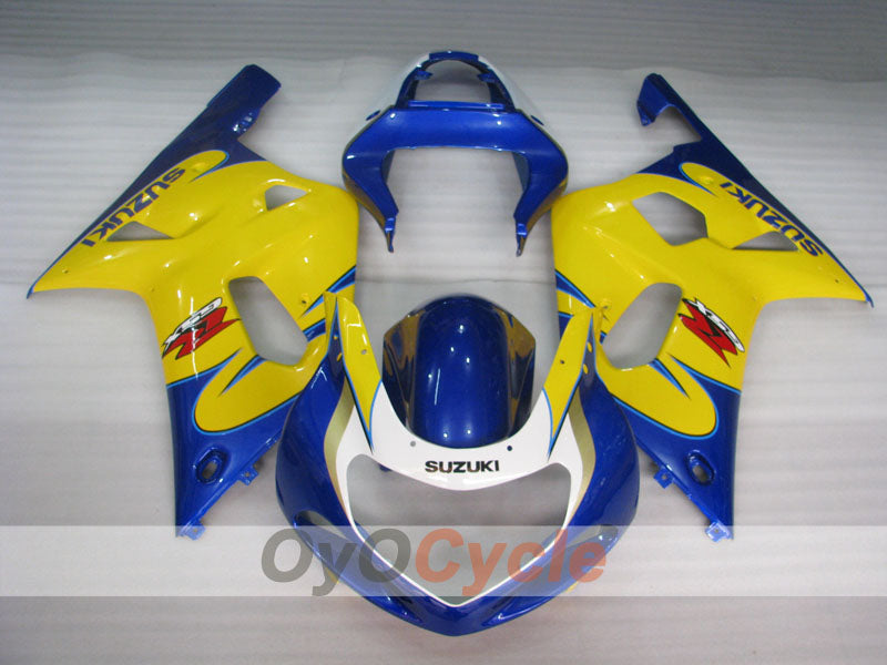 Injection Fairing kit for 01-03 GSX R600 - Yellow, Blue - Factory Style #OYO87905092 Secondary image