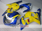Injection Fairing kit for 01-03 GSX R600 - Yellow, Blue - Factory Style #OYO87905092