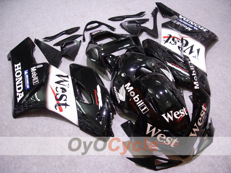 Injection Fairing kit for 04-05 CBR1000RR - White, Black - West #OYO87900548