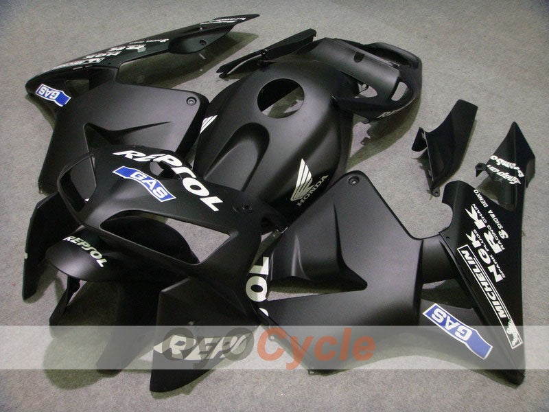 Injection Fairing kit for 05-06 CBR600RR - Black, Matte - Repsol #OYO87900337 Main image