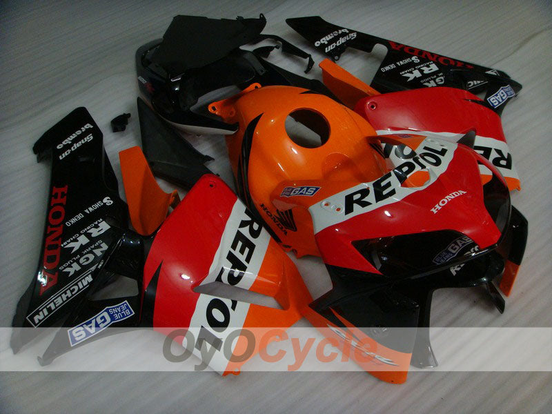 Injection Fairing kit for 05-06 CBR600RR - Orange, Black - MICHELIN, RK, Repsol #OYO87900338