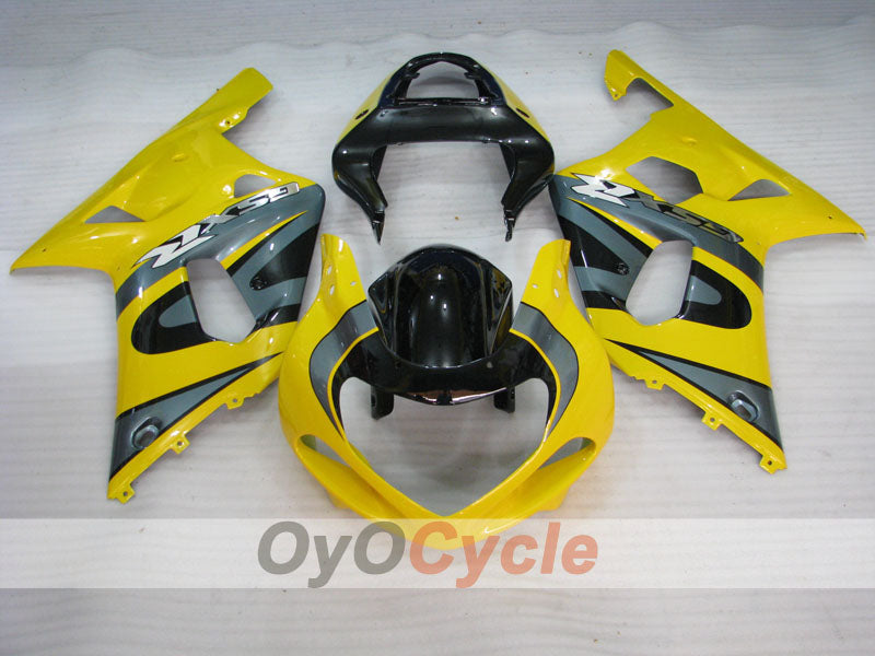 Injection Fairing kit for 01-03 GSX R600 - Yellow, Black - Factory Style #OYO87905093