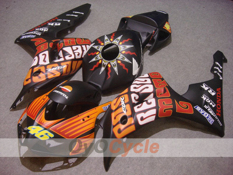 Injection Fairing kit for 06-07 CBR1000RR - Orange, Black, Matte - Rossi #OYO87900646