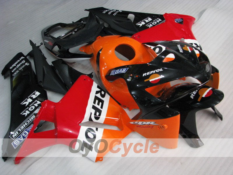 Injection Fairing kit for 05-06 CBR600RR - Orange, Black - MICHELIN, RK, Repsol #OYO87900340