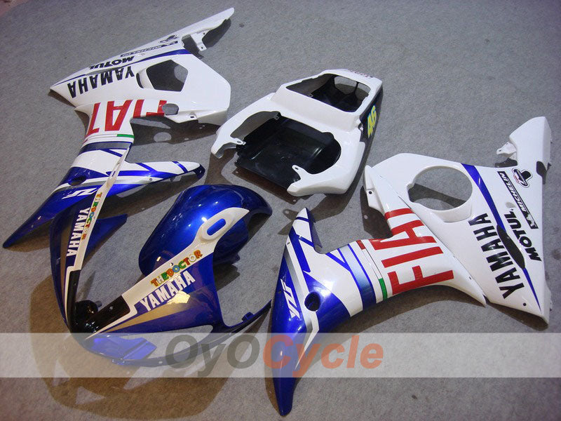 Injection Fairing kit for 05 YZF-R6 - Blue, White - FIAT, MOTUL #OYO87902645