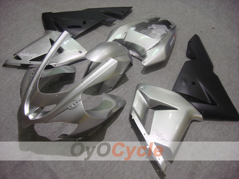 Injection Fairing kit for 04-05 NINJA ZX-10R - Black, Silver - Factory Style #OYO87901525