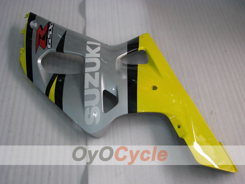 Injection Fairing kit for 01-03 GSX R600 - Yellow, Silver - Factory Style #OYO87901077
