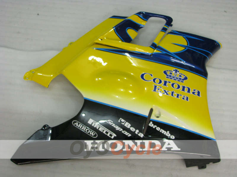 Fairing kit for 91-94 Honda CBR600 F2 - Yellow, Blue - Corona #OYO87903050