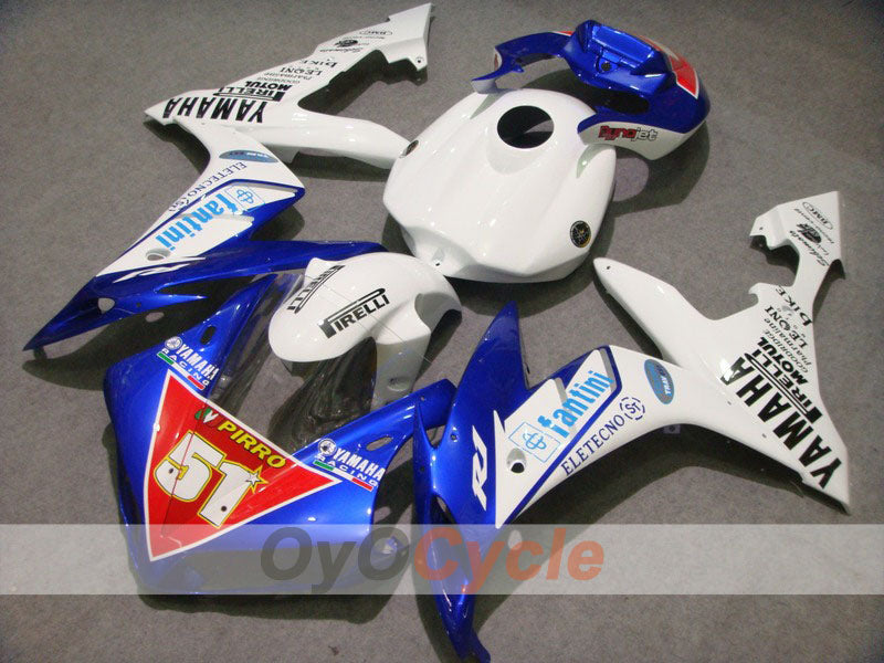 Injection Fairing kit for 04-06 YZF-R1 - Blue, White - Factory Style, MOTUL #OYO87900847 Main image