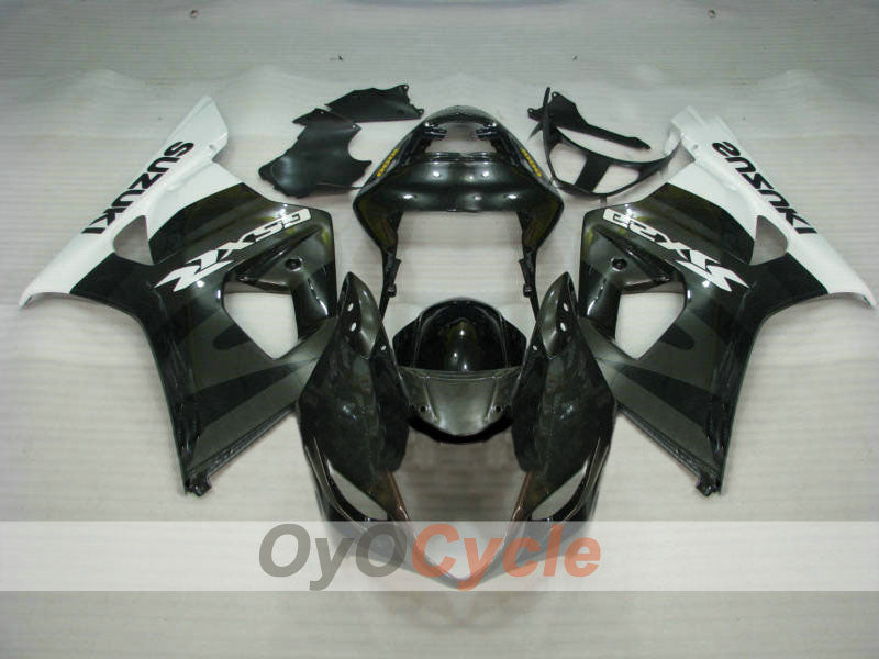 Injection Fairing kit for 03-04 GSX R1000 - White, Black - Factory Style #OYO87901866