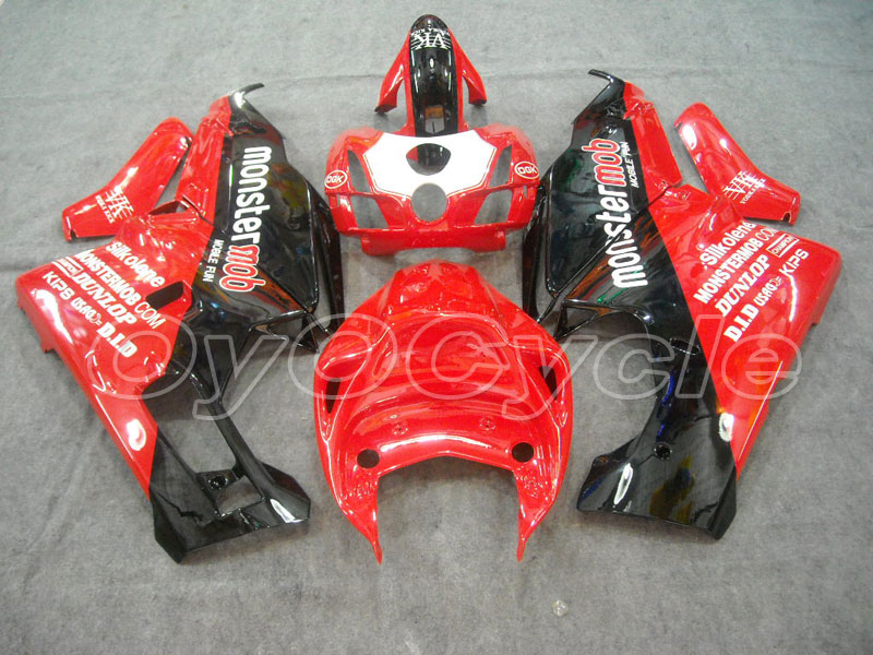 Injection Fairing kit for 03-04 Ducati 749 - Red, Black - Monstermob #OYO87902134 Secondary image