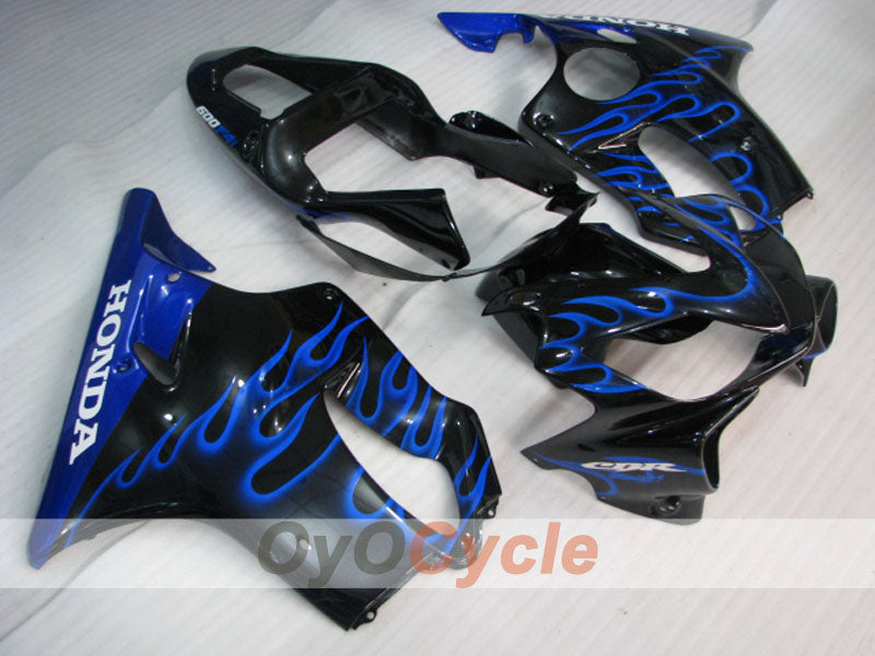 Injection Fairing kit for 01-03 CBR600F4i - Blue, Black - Flame #OYO87900150 Main image