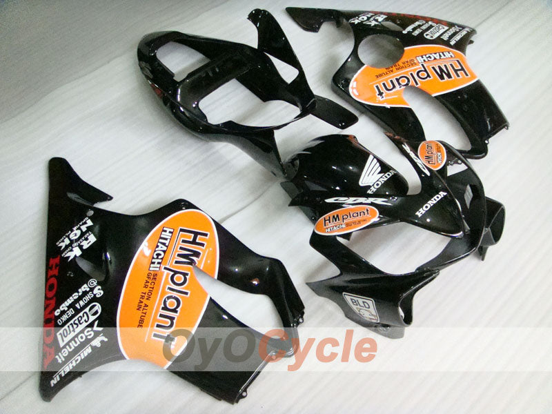 Injection Fairing kit for 01-03 CBR600F4i - Orange, Black - HM Plant #OYO87900158 Main image