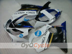 Injection Fairing kit for 01-03 CBR600F4i - White, Black - Konica Minolta, MICHELIN #OYO87900159