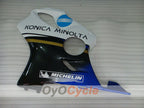 Injection Fairing kit for 01-03 CBR600F4i - White, Black - Konica Minolta, MICHELIN #OYO87900159