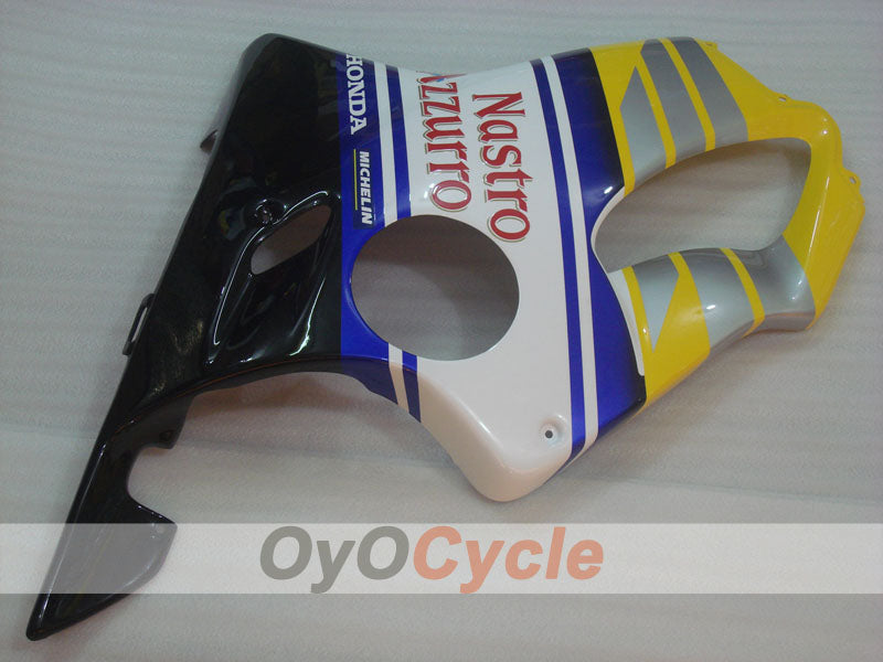 Injection Fairing kit for 01-03 CBR600F4i - Yellow, White - MICHELIN, Nastro Azzurro #OYO87900163
