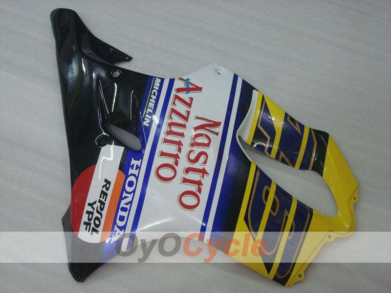 Injection Fairing kit for 01-03 CBR600F4i - Yellow, White - MICHELIN, Nastro Azzurro #OYO87900165